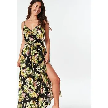 Dámské šaty šaty Rip Curl ON THE COAST MAXI DRESS Black velikost L