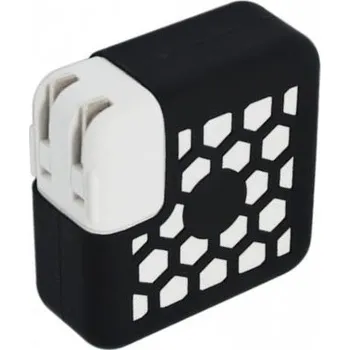 Silikonový děrovaný ochranný obal na adaptér 85W / 87W - černý