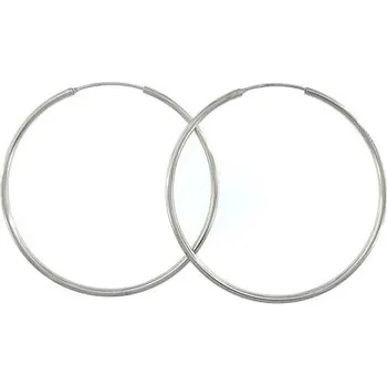 Náušnice Stříbrné náušnice kruhy 5cm