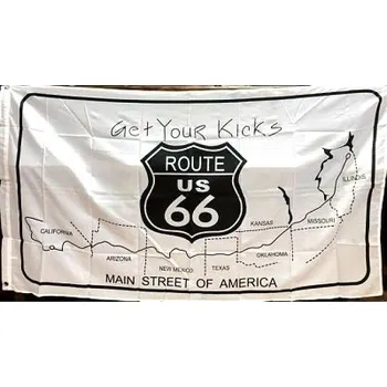 Vlajka AUTO WORLD VLAJKA ROUTE 66 80x130 7236