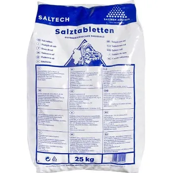 Změkčovač vody Tabletovaná sůl pro regeneraci (25 kg)