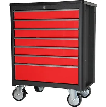 Triumf vozík montážní vybavený, 7 zásuvek, červený, 184 dílů - 100-06045