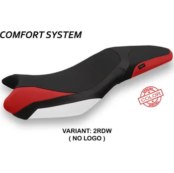 Moto sedlo TPZ Italia Potah sedla Triumph Street Triple (13-16) Mariposa special color comfort model potah sedla: s logem 2RDW (red-white)
