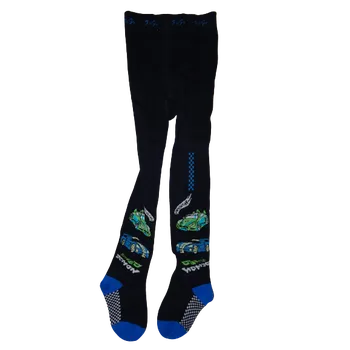 Dívčí oblečení Chlapecké tmavě modré punčocháče se závodníma autama. 116 - 122