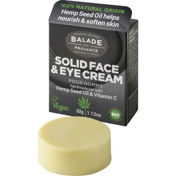 Pleťový krém Balade en Provence Tuhý hydratační krém pro muže BIO 32 g