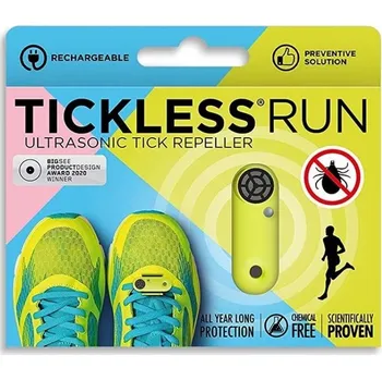 Repelent Tickless Run ultrazvukový odpuzovač klíšťat Neon