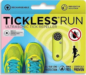 Repelent Tickless Run ultrazvukový odpuzovač klíšťat Neon