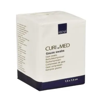 Kompres Gázové kompresy, nesterilní 100 ks 7,5 x 7,5 cm