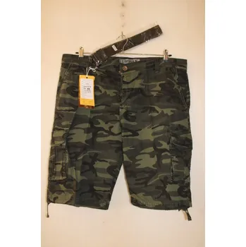 Pánské kraťasy Kraťasy, bermudy, šortky pánské Loshan + opasek - dark camo Velikost cm v pase: 104 cm