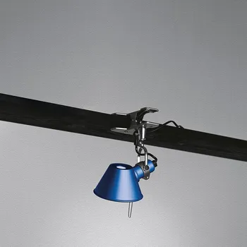 Lampička Artemide A010850 Tolomeo Micro pinza, modrá lampa s klipem, 1x46W E14, 20 cm