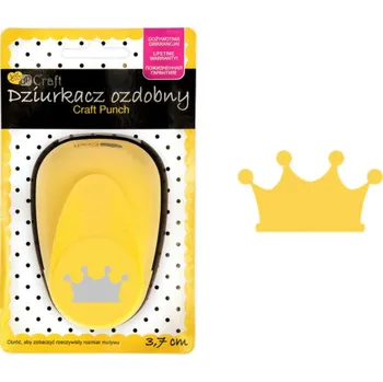 Řezačka papíru DP Craft Děrovačka ozdobná na papír 3,7 cm Koruna