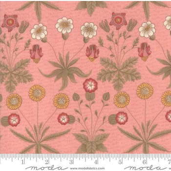 Moda William Morris Best 33493-12 Rose vícebarevná bavlněná látka patchwork