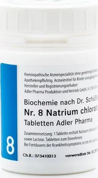 Homeopatikum Adler Pharma Nr.8 Natrium chloratum D6 400 tbl.