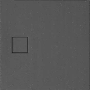 Sprchová vanička Cersanit Tako Slim, čtvercová sprchová vanička 80x80x4 cm + šedý sifon, šedá matná, S932-161