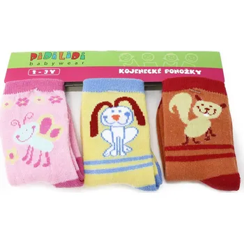 Dětské kojenecké ponožky s obrázkem 2 - 3 roky Semiel - 3 páry
