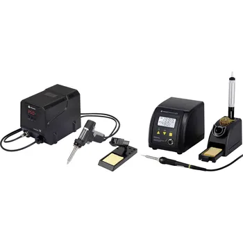 Páječka TOOLCRAFT pájecí a odsávací stanice, digitální, 160 - 480 °C, vč. odkládací stojánek, vč. odsávací pumpa, V795032