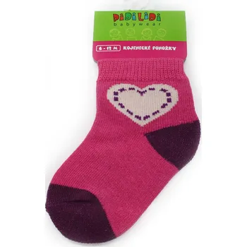 Tmavě růžové kojenecké dívčí ponožky s motivem Timothy 6 - 12 měsíců - 1 pár