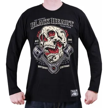 tričko pánské - FLAME PISTON - BLACK HEART - 12174 - M