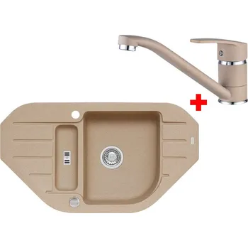 Granitový dřez Set Alveus NIAGARA 60 + NINA Barva: béžová, Označení: Beige + Dárek