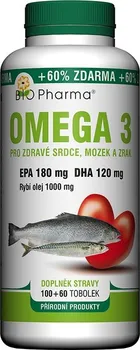 Přírodní produkt Bio Pharma Omega 3 1000 mg 160 tob.