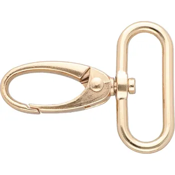 Kovová karabina průvlek 30 mm BREX, barva Zlatá