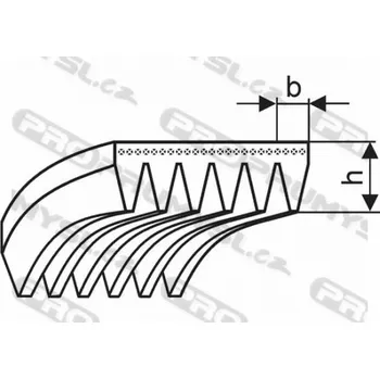 Řemen víceklínový 6 PH 886 (349-H) optibelt RB