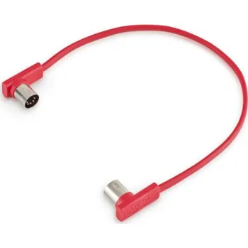 Příslušenství ke zvukové technice Warwick RockBoard Flat MIDI Cable - 30 cm Red