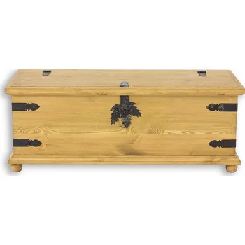 Truhla Drewmax KS702 truhlice masiv borovice rustikal (Voskovaný borovicový nábytek)