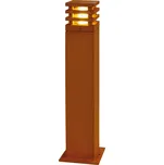 SLV 229421 Rusty Square 70, venkovní sloupek, 1x11W (energeticky úsporné), patina rzi, IP55, 71cm