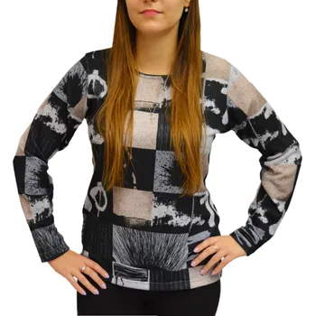 Halenka Pratto béžová s černým vzorem Velikost Ina: 50