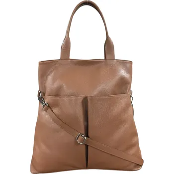 Kabelka Vera Pelle kožená kabelka koňaková koňaková