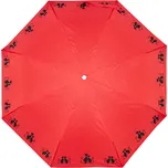 Mini Fiber Dreaming Cats - dámský skládací deštník, červený
