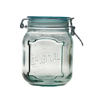 Sklenice Sklenice z recyklovaného skla s uzávěrem ORIGINAL 1,1L, čirá (DOPRODEJ) (balení obsahuje 1ks)|Vidrios San Miguel|Recycled Glass