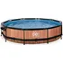 Bazén Exit Toys Wood 360 x 76 cm + filtrace, kopule
