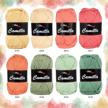 Příze Sada 16 "Přirozená" - 8 odstínů příze Camilla