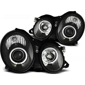 Přední světlomet Tuning Tec Přední světla MERCEDES W208 CLK 03.97-04.02 ANGEL EYES černé