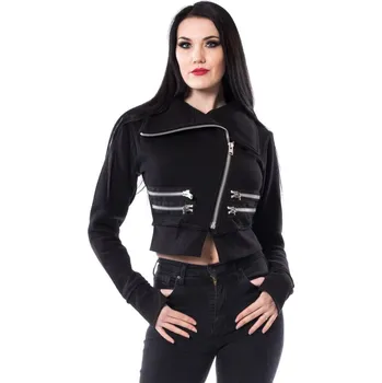 Dámský bomber bunda jarně/podzimní dámské - MINNA - CHEMICAL BLACK - POI646 - XL