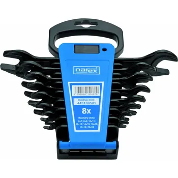 Klíč Sada oboustranných otevřených klíčů 8 dílná NAREX 443100581
