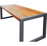 HTI Kovový stůl Deluxe Typ ukotvení: klasické (šrouby), Barva konstrukce: šedá komaxit (RAL 7016), Kotvící sada: ano