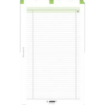 Diář Náplň do diáře ADK A6 klíčové oblasti formulář