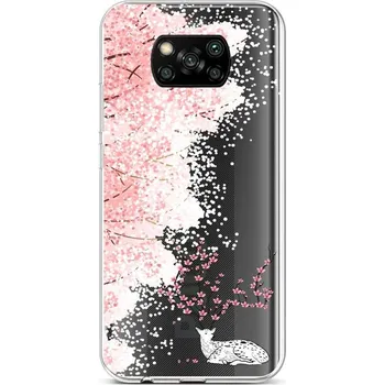 Pouzdro na mobilní telefon Kryt Xiaomi Poco X3 silikon Blooming Deer (obal neboli pouzdro na Xiaomi Poco X3)