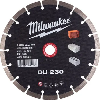 Příslušenství k nářadí MILWAUKEE diamantový řezný kotouč DU - 230 x 22,2 mm