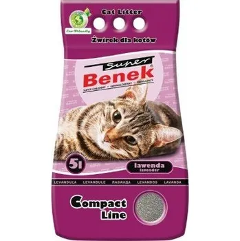 Podestýlka pro kočku BENEK Super Compact Levandule 5 l x 2 (10 l)