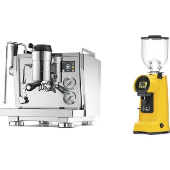 Kávovar Rocket Espresso R NINE ONE + Eureka Helios 65, yellow