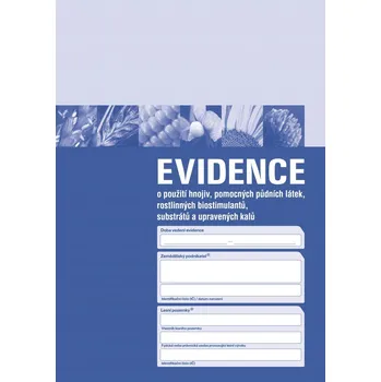 Evidence používání hnojiv - 1 balení (3 sešity)