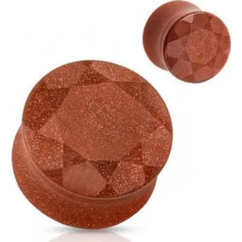 Piercing Plug kámen zlatý pískovec (5 mm)