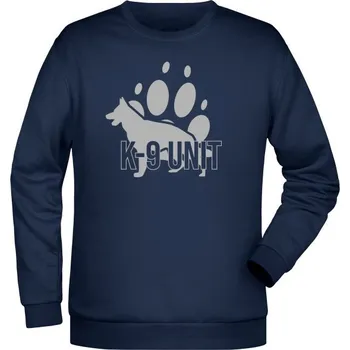 Pánská mikina Mikina K9 UNIT - tlapa - námořní modrá