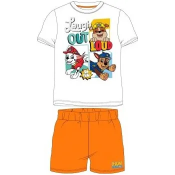 Chlapecké pyžamo E plus M - Letní chlapecké bavlněné pyžamo Tlapková patrola / Paw Patrol - bílé 98