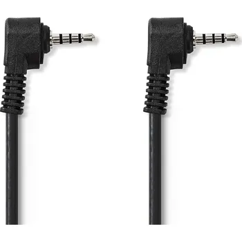 Audio kabel NEDIS AV Kabel 3,5 mm | 3,5mm AV Zástrčka - 3,5mm AV Zástrčka | 1 m | Černá barva