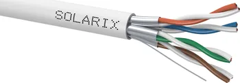 Síťový kabel Solarix STP kabel Cat 6A drát 500m LSOH - cívka SXKD-6A-STP-LSOH